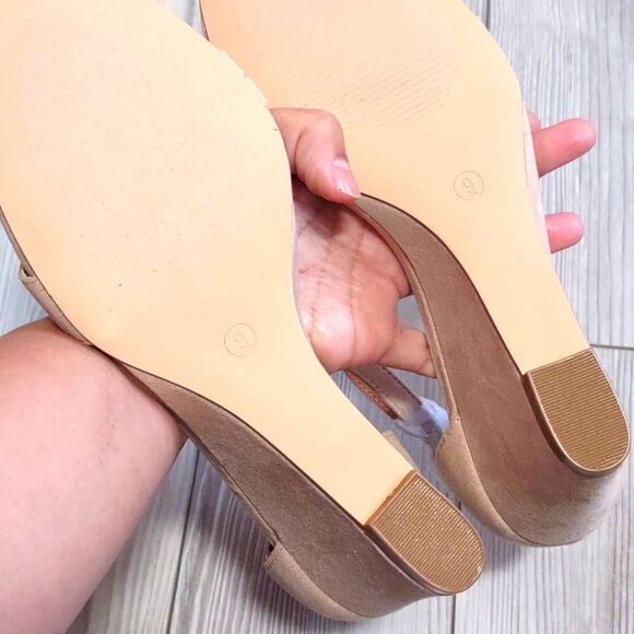 (25-1523) 🔥3/$20🔥  Mysoft Women's Open Toe Ankle Strap Low Wedge Sandals… - Picture 9 of 11